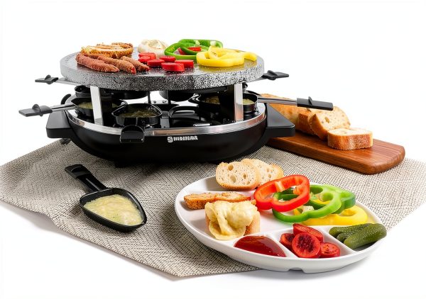 Swissmar Raclette Grill Granite Stone Variable Heat Control-8