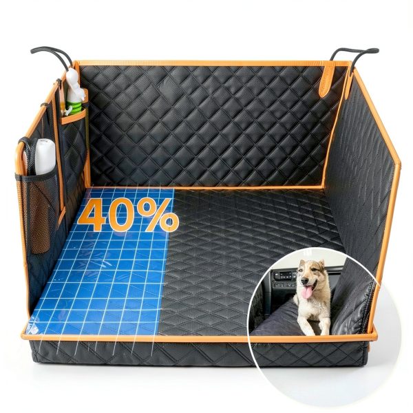 Twesync Hard Bottom Dog Car Seat Cover Waterproof Pet-2