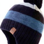 Baby Boys Acrylic Earflap Hat Winter Beanie with Pom Pom-0