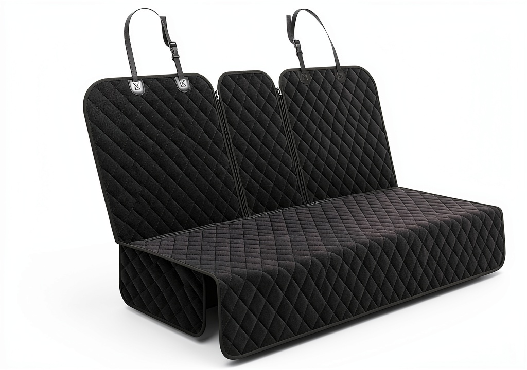 Yonktoo dog car seat cover installed in an SUV back seat