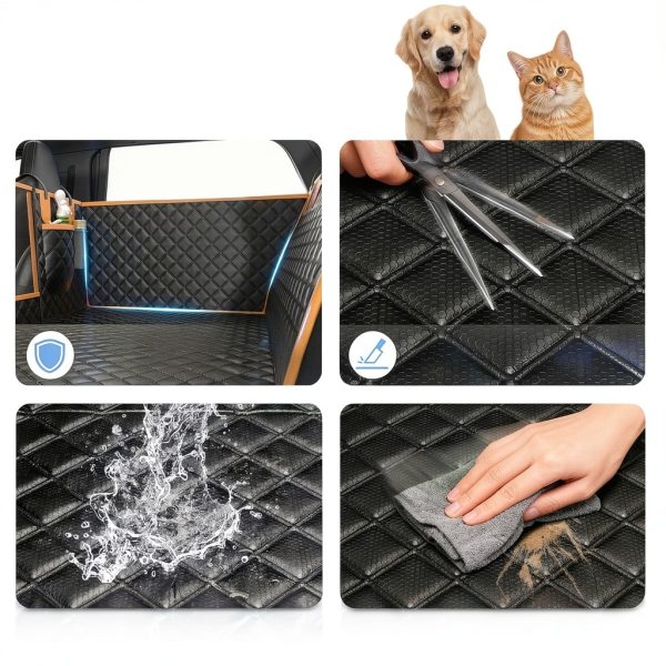 Twesync Hard Bottom Dog Car Seat Cover Waterproof Pet-3