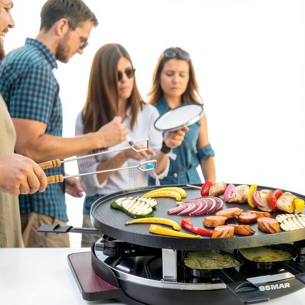Swissmar Raclette Grill Non Stick Stainless Steel Party-4
