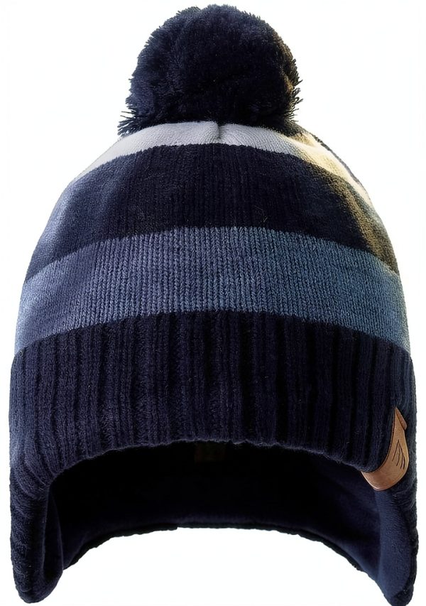 Baby Boys Acrylic Earflap Hat Winter Beanie with Pom Pom-1