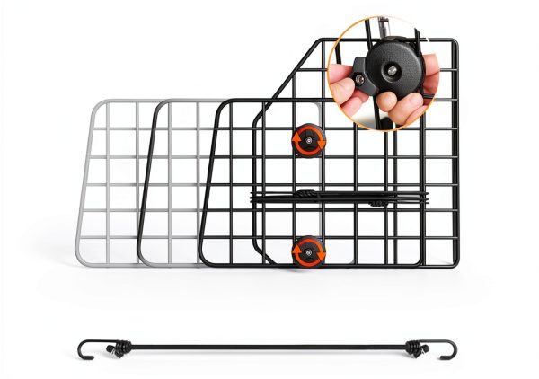 Gtongoko Dog Car Barrier Steel Adjustable Pet Safety Divider-3