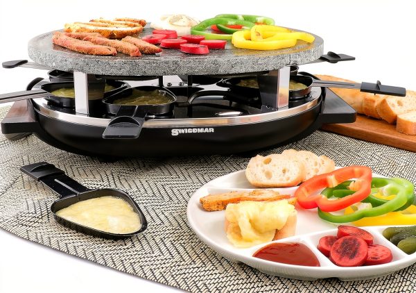 Swissmar Raclette Grill Granite Stone Variable Heat Control-7
