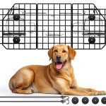 Gtongoko Dog Car Barrier Steel Adjustable Pet Safety Divider-0