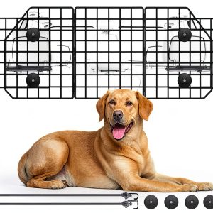 Gtongoko Dog Car Barrier Steel Adjustable Pet Safety Divider-0