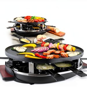 Swissmar Raclette Grill Non Stick Stainless Steel Party-0