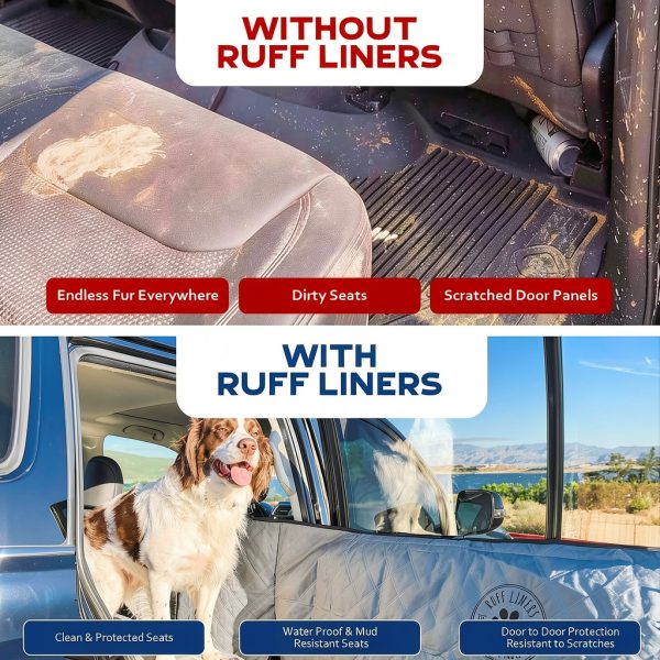 Ruff Liners Waterproof Dog Seat Cover Hammock for Cars SUVs-2