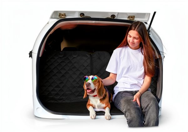 Yonktoo Dog Car Seat Cover Waterproof Universal Fit Black-6
