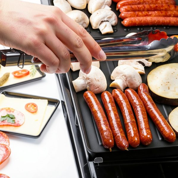 Techwood Stainless Steel Raclette Grill 1500W Modern Design-5