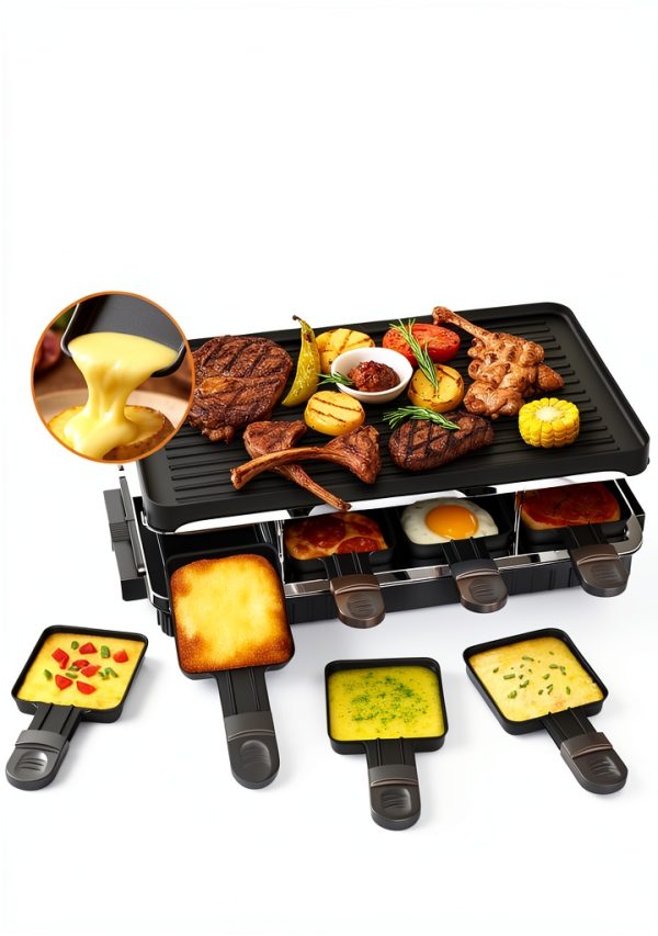 Raclette Grill HBN Aluminum Steel 8‑Person-2