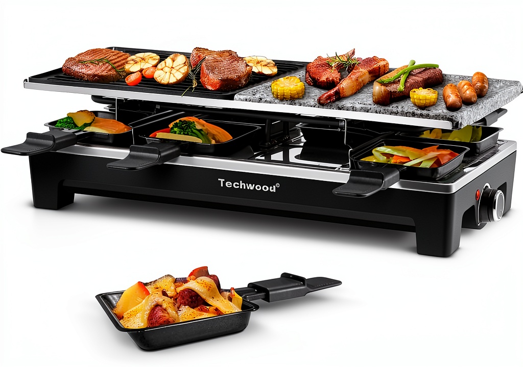 Techwood Raclette Grill in a modern kitchen setting