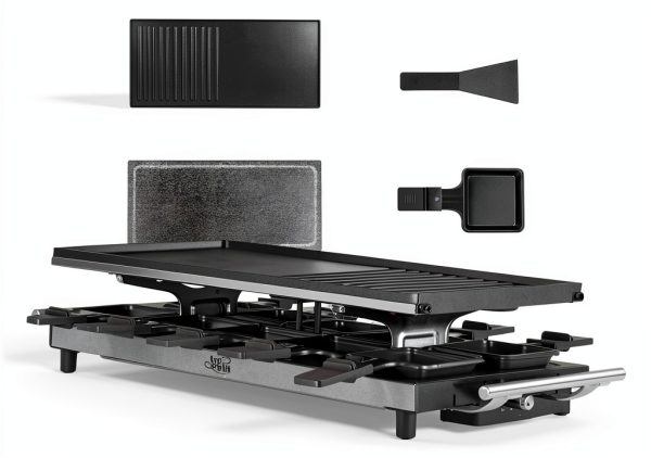 Artestia Electric Raclette Grill Stone 1500W Cast Aluminum-6