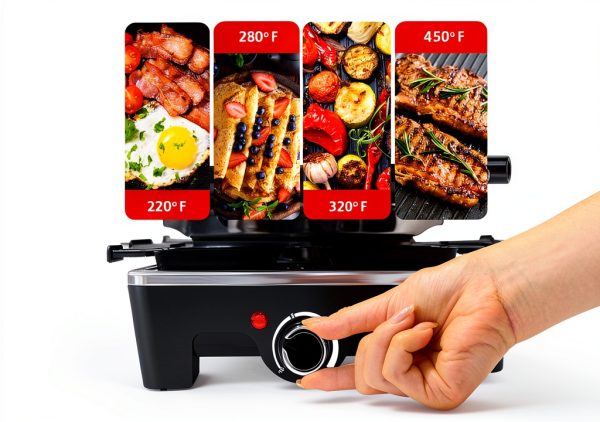 Techwood Stainless Steel Raclette Grill 1500W Modern Design-1