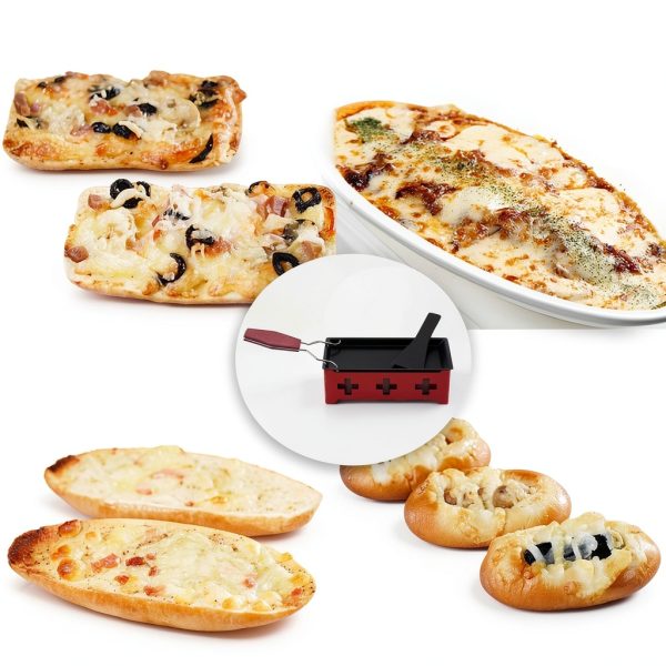 Portable Raclette Grill Yosoo Carbon Steel Red-0