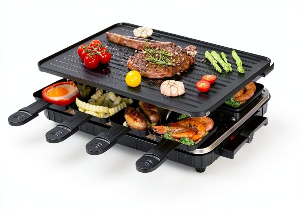 Ruiyang Electric Raclette Grill for 8 Persons Stainless-3