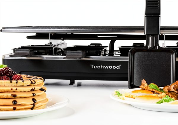 Techwood Stainless Steel Raclette Grill 1500W Modern Design-4