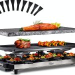 Artestia Electric Raclette Grill Stone 1500W Cast Aluminum-0