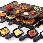 Electric Raclette Grill gzchaox Stainless Double-0