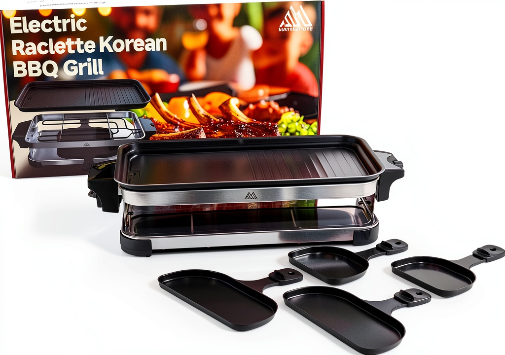 Maverstone electric raclette grill on a kitchen countertop