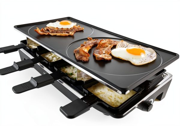 Techwood Stainless Steel Raclette Grill 1500W Modern Design-3