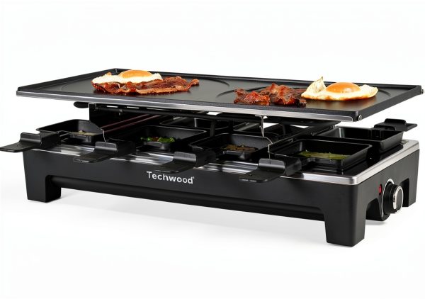 Techwood Stainless Steel Raclette Grill 1500W Modern Design-6
