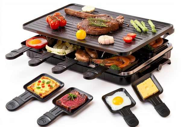 Ruiyang Electric Raclette Grill for 8 Persons Stainless-0
