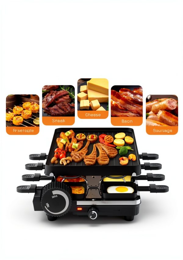 Raclette Grill HBN Aluminum Steel 8‑Person-4