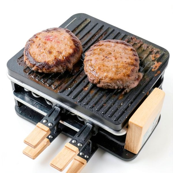 Raclette Grill Stainless Steel 19x8x5in Kitchen-1