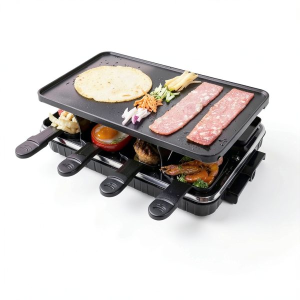 Electric Raclette Grill gzchaox Stainless Double-1