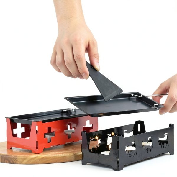 Portable Raclette Grill Yosoo Carbon Steel Red-6