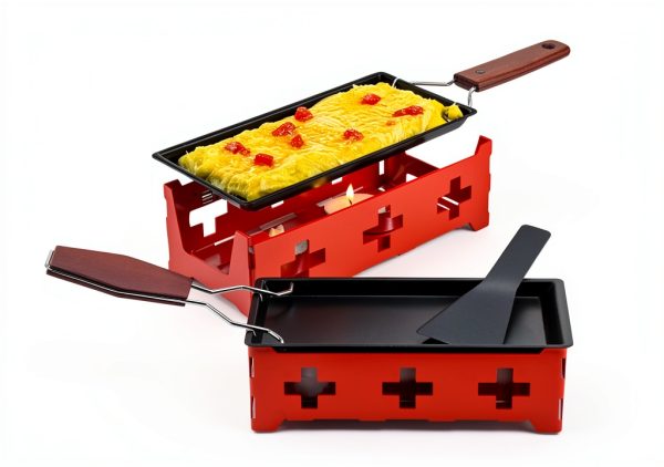 Portable Raclette Grill Yosoo Carbon Steel Red-2