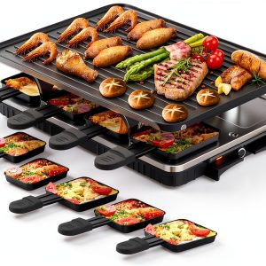 Raclette Grill HBN Aluminum Steel 8‑Person-0