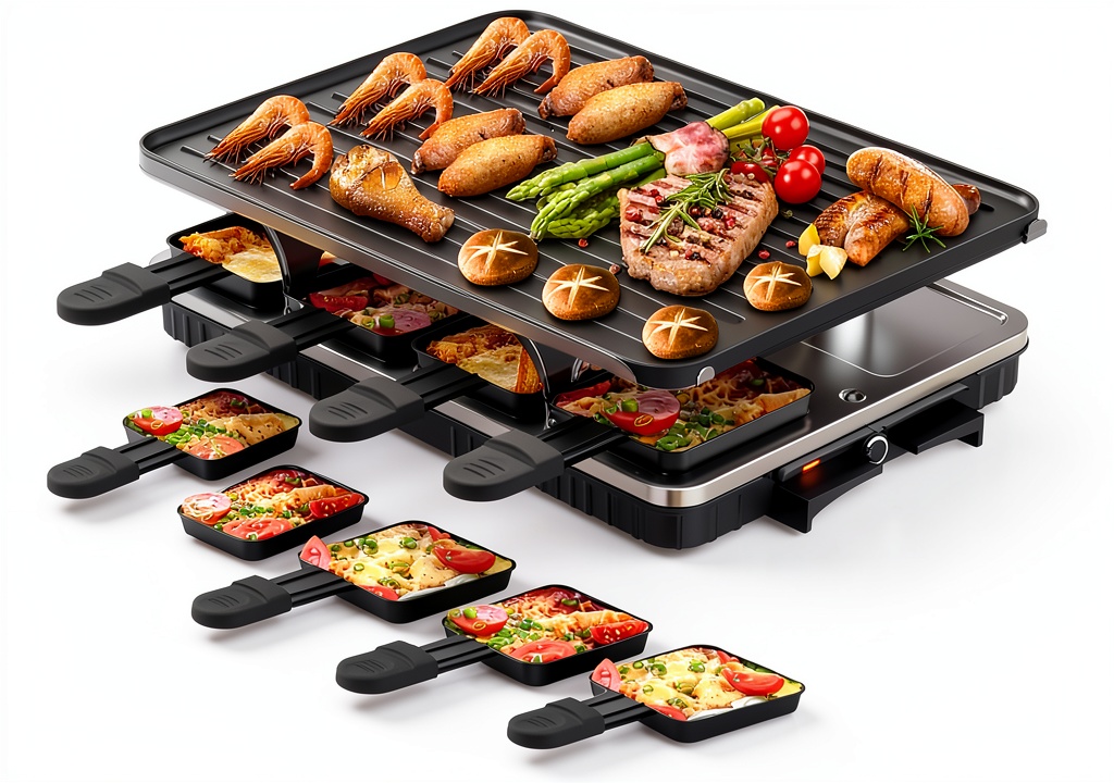 HBN raclette grill in a modern kitchen setting