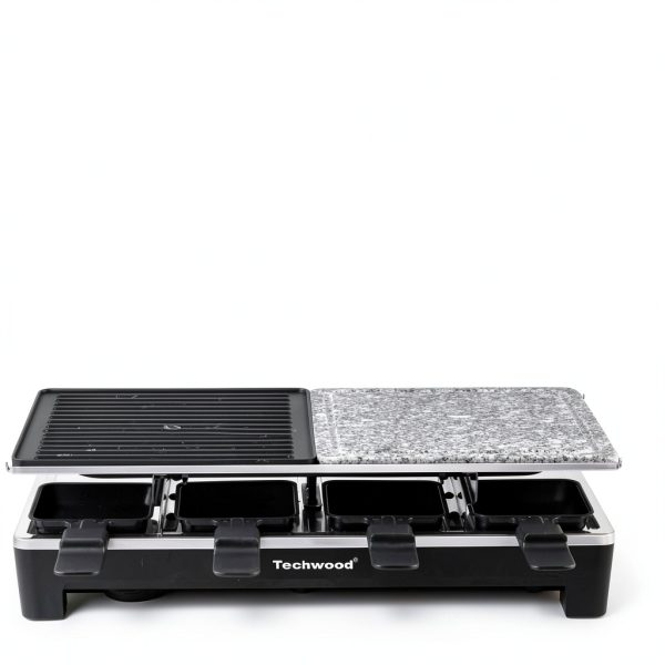 Techwood Raclette Grill Non Stick Stainless Steel-4