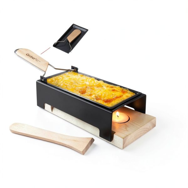 CucinaPro Raclette Grill 440 Black Stainless 1000W Non-Stick Melter-1