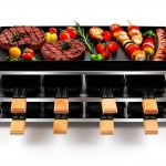 Raclette Grill Stainless Steel 19x8x5in Kitchen-0