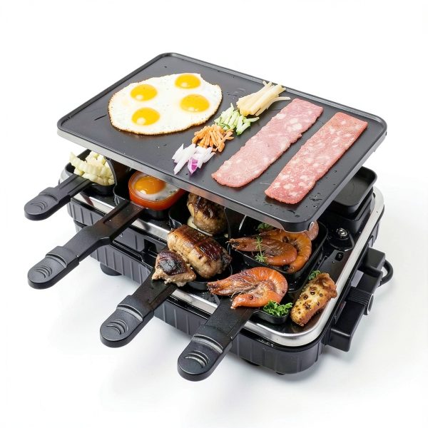 Ruiyang Electric Raclette Grill for 8 Persons Stainless-1