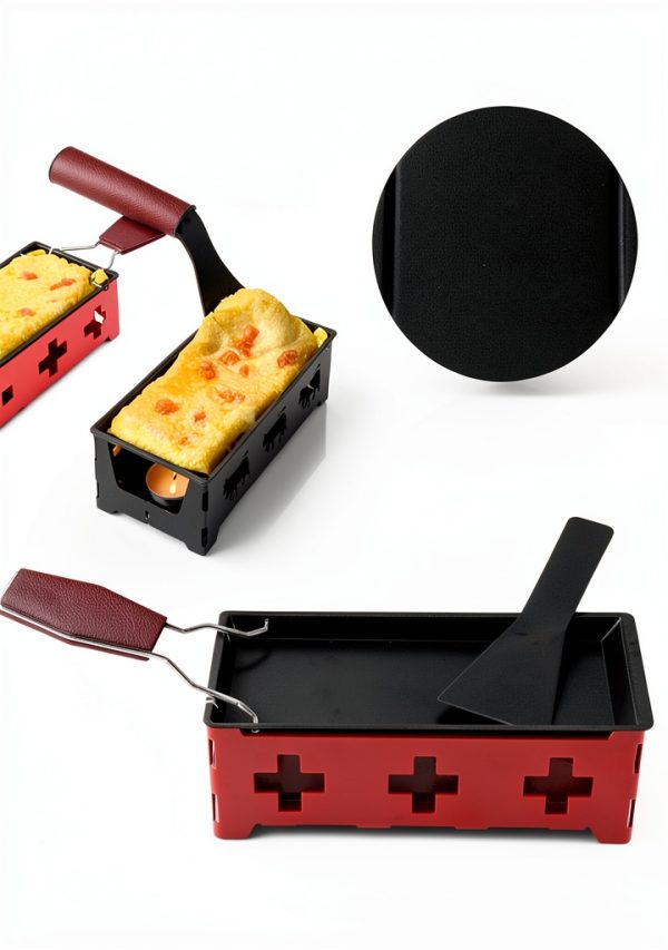 Portable Raclette Grill Yosoo Carbon Steel Red-4