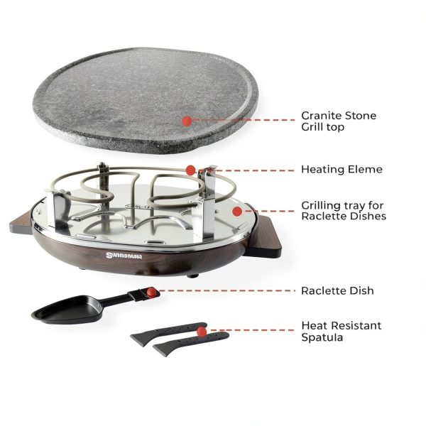 Raclette Grill Swissmar Cast Iron Indoor Grill-2