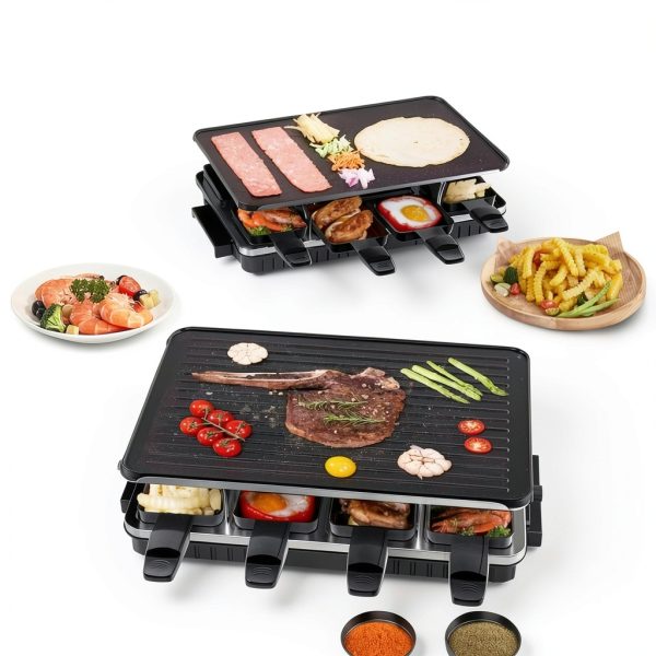 Ruiyang Electric Raclette Grill for 8 Persons Stainless-5