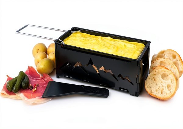 Swissmar Raclette Grill Black Non‑Stick 1200W Candle Powered KF-00536-0