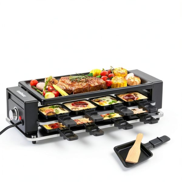 CUSIMAX Raclette Grill RG-608A Stainless Steel 15.2x7.6in Party-6