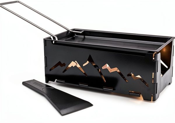Swissmar Raclette Grill Black Non‑Stick 1200W Candle Powered KF-00536-1