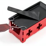 Foldable Raclette Grill TOPINCN Carbon Steel Non‑Stick Red-0