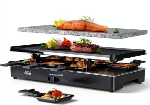 Raclette Grill Artestia 1700W Electric Cast Aluminum Nonstick Table AR-0