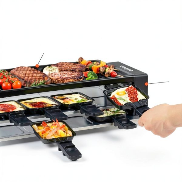 CUSIMAX Raclette Grill RG-608A Stainless Steel 15.2x7.6in Party-3