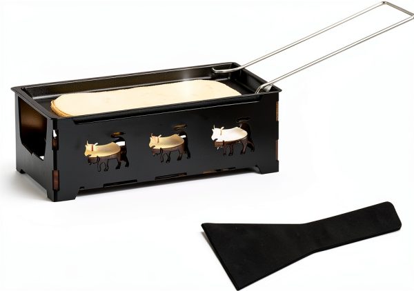 Together-life Raclette Grill Non‑Stick Carbon Steel Portable Black-0