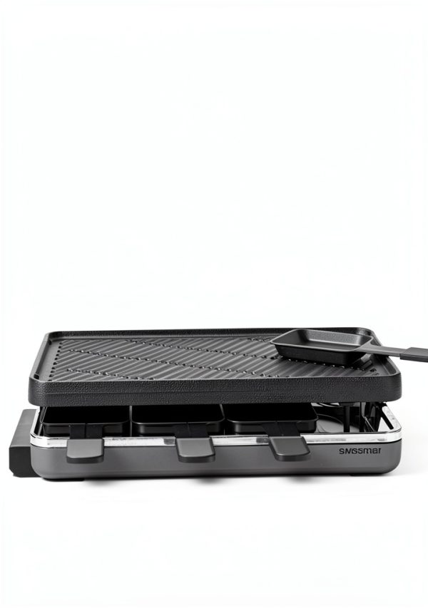 Swissmar Classic Raclette Grill Reversible Cast Iron Red-2